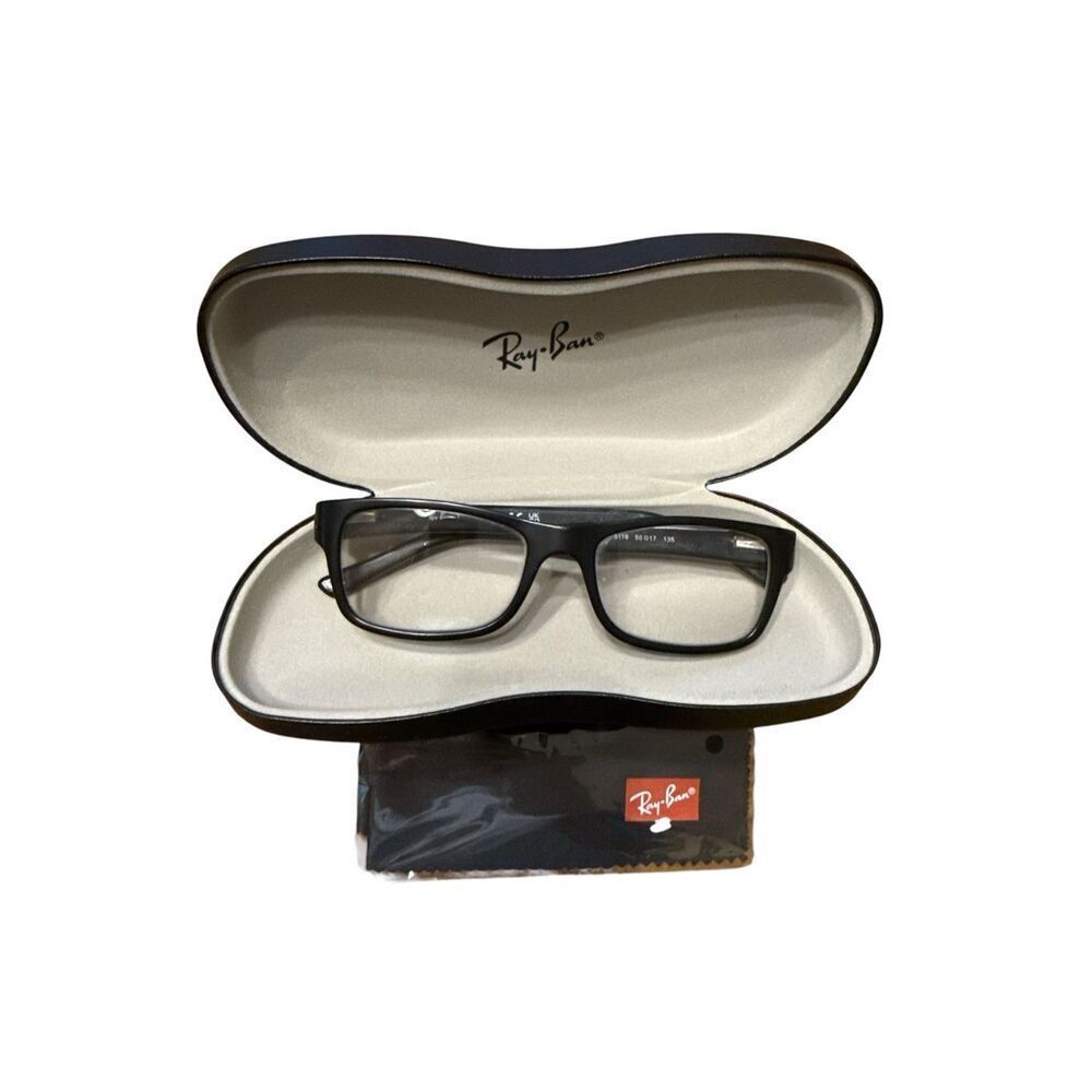 Ray-Ban RB5268 5119 Kids Eyeglass Frames Only 50 17 135 Black With Case/cloth
